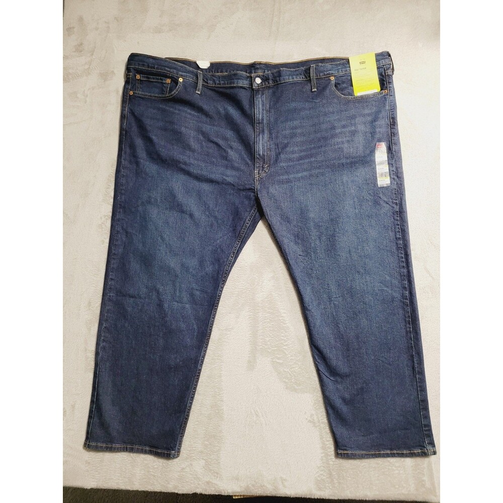 NEW Levi's Flex 502 Taper Stretch Jeans Mens Blue Denim - Size 60x30 Big & Tall
